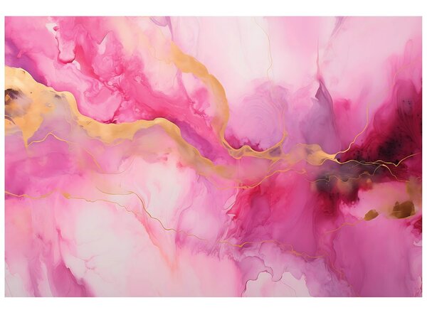 Carta da parati – Imitazione marmo rosa