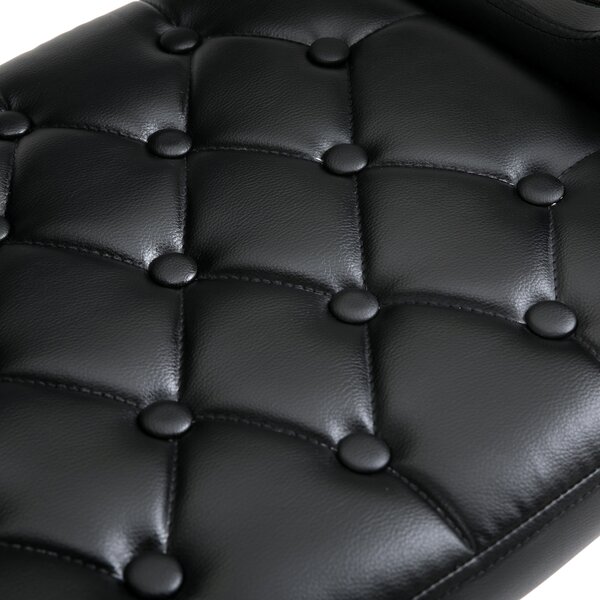 HOMCOM Sgabello da bar girevole e regolabile in altezza, con schienale, poggiapiedi e braccioli 61x50x94-114cm Nero | Aosom Italy