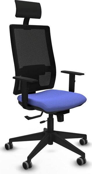 Sedia da ufficio con poggiatesta Piqueras y Crespo 1D066G1 Azzurro