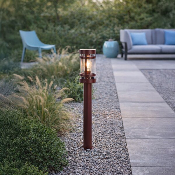 Lampada da esterno moderna rosso scuro 80cm IP44 - Gleam