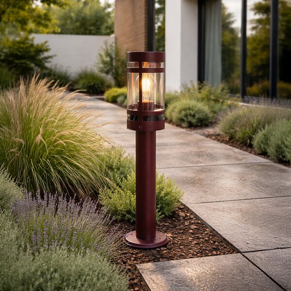 Lampada da esterno moderna rosso scuro 50 cm IP44 - Gleam