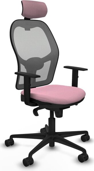 Sedia da ufficio con poggiatesta Piqueras y Crespo 1D036N2 Rosa
