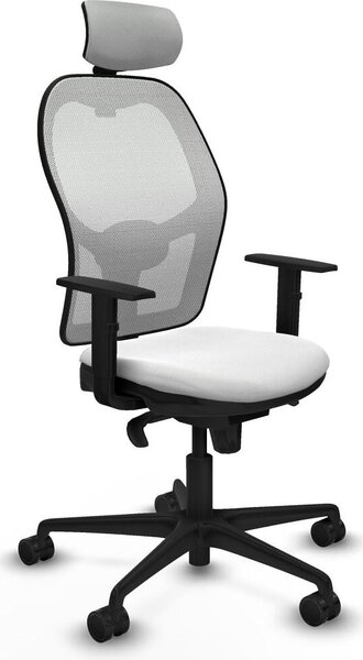 Sedia da ufficio con poggiatesta Piqueras y Crespo 1D036N2 Bianco