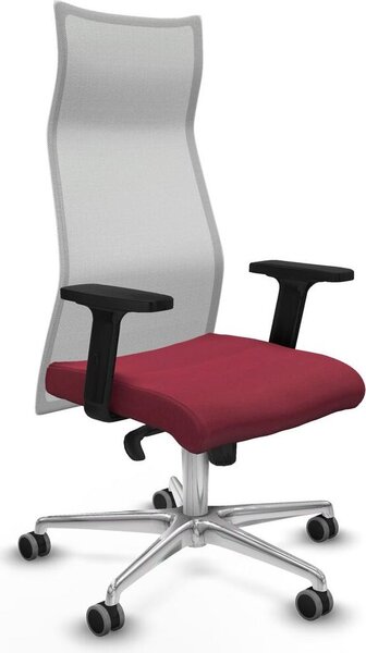 Sedia da ufficio Piqueras y Crespo B2D086G rosso granata