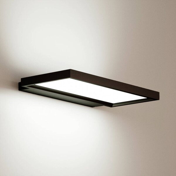 Applique LED da uffici Rick, nero, bianco neutro Rick Arcchio, dimmerabile, Nero, Studio / Ufficio, Plastica, Moderno